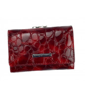 Červená malá dámska kožená peňaženka Gregorio v darčekovej krabičke - FZ-117